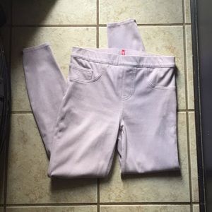 Spanx lavender colored denim like leggings.